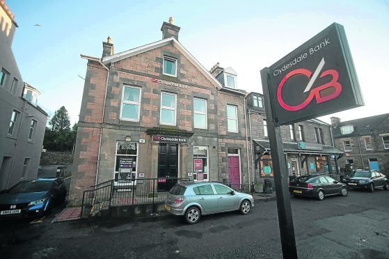 The Clydesdale bank in Aberlour