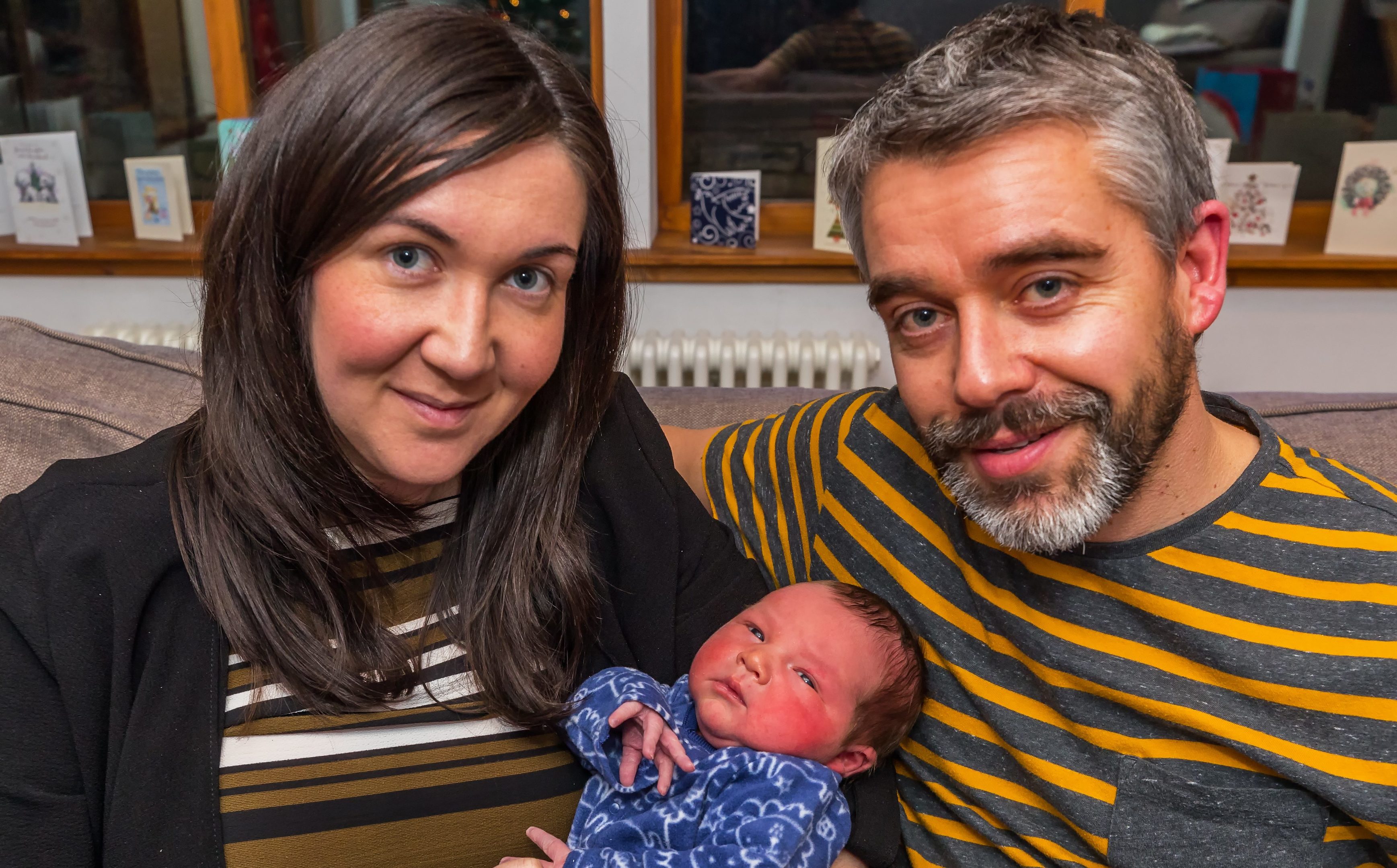 This is baby Charles with mother Elaine and father Stewart Sutherland