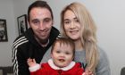 Kayleigh Bisset and Kevin Mackinnon with their daughter Emelia