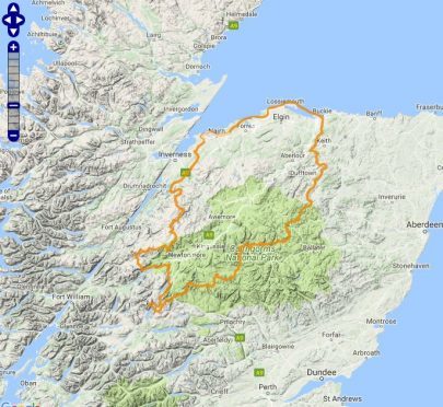 An amber flood warning has been issued for the Highlands and Moray