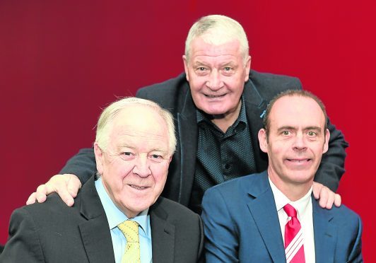 Pictured - L-R Craig Brown, Archie Knox and Graham Findlay NESS CEO.   
Picture by Kami Thomson