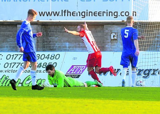 Formartine's Garry Wood in action