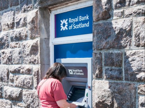 An RBS cash machine