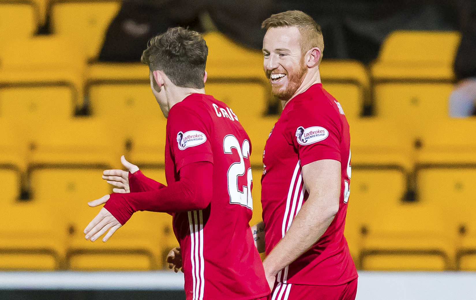 Adam Rooney was in clinical form for Aberdeen against Ross County.
