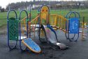 A slide at the new play park in Smithton has been damaged by fire.