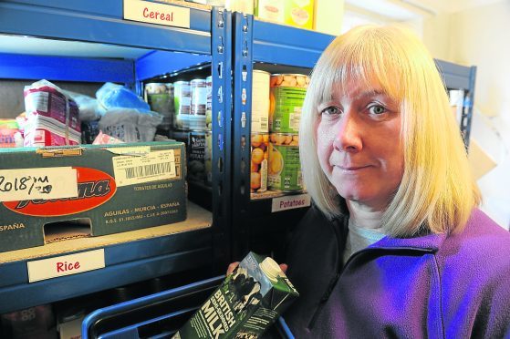 Co-ordinator of Inverness and Nairn foodbanks for Blythswood, Lorna Dempster.