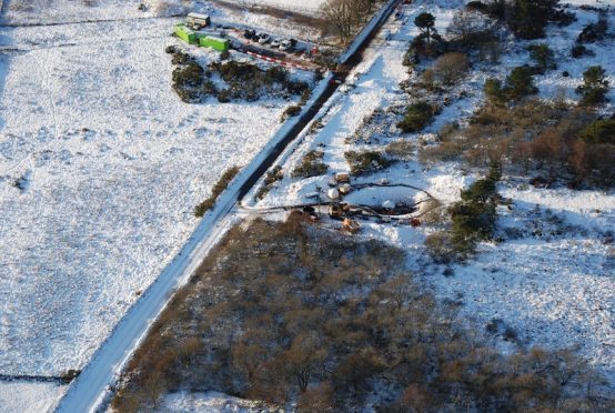 The site where the Forties pipeline was discovered to be damaged.