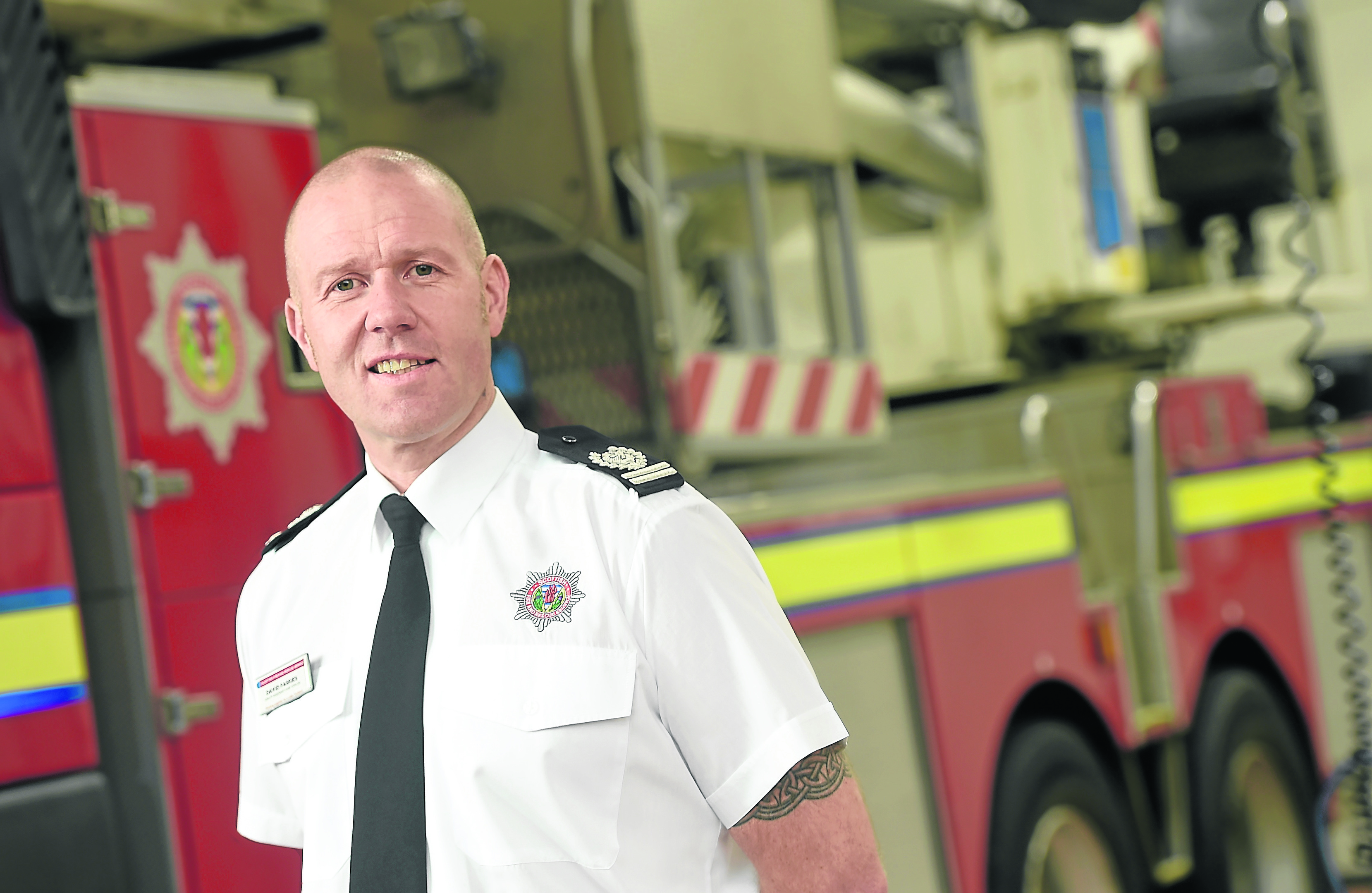 Deputy Assistant Chief Officer (DACO) David Farries, head of service delivery for North of Scotland photographed in Inverness Fire Station. Picture by Sandy McCook