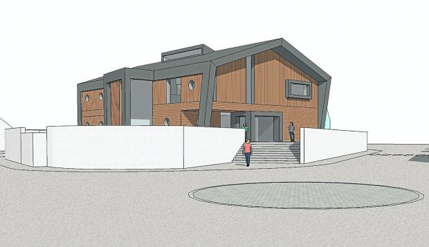 Artist impression of the UHI plans for a campus building in Mallaig