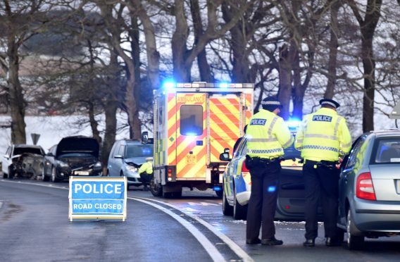 The scene near Oldmeldrum