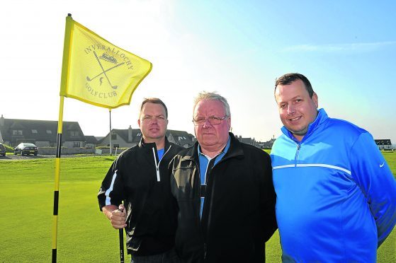 (L TO R) DOUGLAS, GEORGE AND MARTIN HASTIE