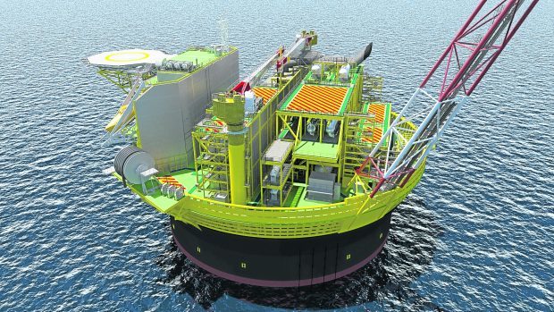 Artist impressions of the FPSO for the Penguins field