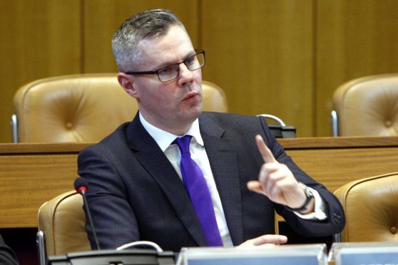 Derek MacKay MSP  (Pictured) at Aberdeen Council Chambers in Aberdeen Town House