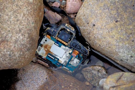 The camera and images found on the camera by Peter Sandground at River Etive