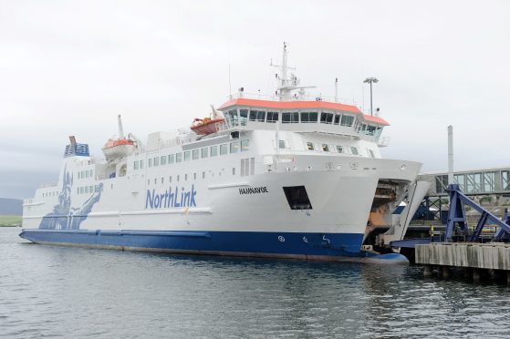 A NorthLink ferry.