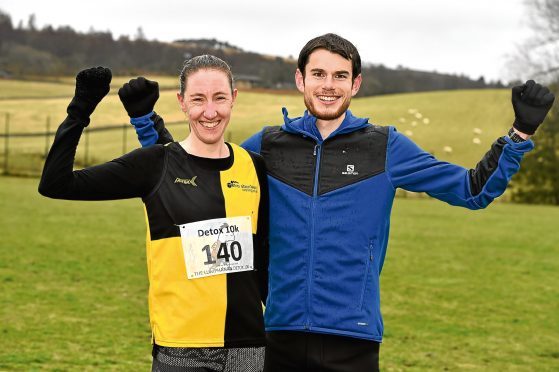 Winners Nicola Gauld and Robbie Simpson.

Picture by Kenny Elrick