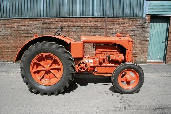One of the tractors up for auction at the event.