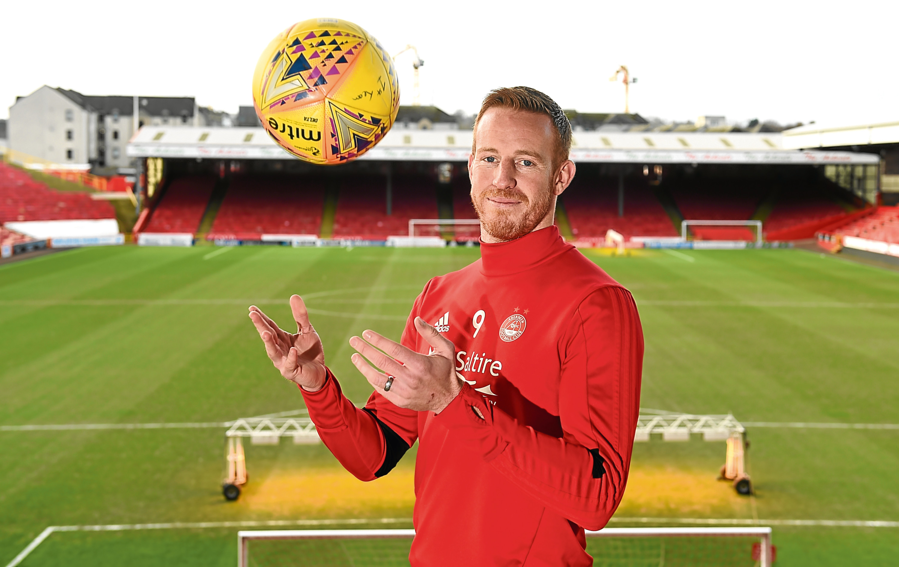 Ladbrokes SPFL Premiership Aberdeen FC (AFC) Pre-match Press Conference against Ross County on Wednesday evening.
Picture of Adam Rooney.

Picture by KENNY ELRICK     30/01/2018