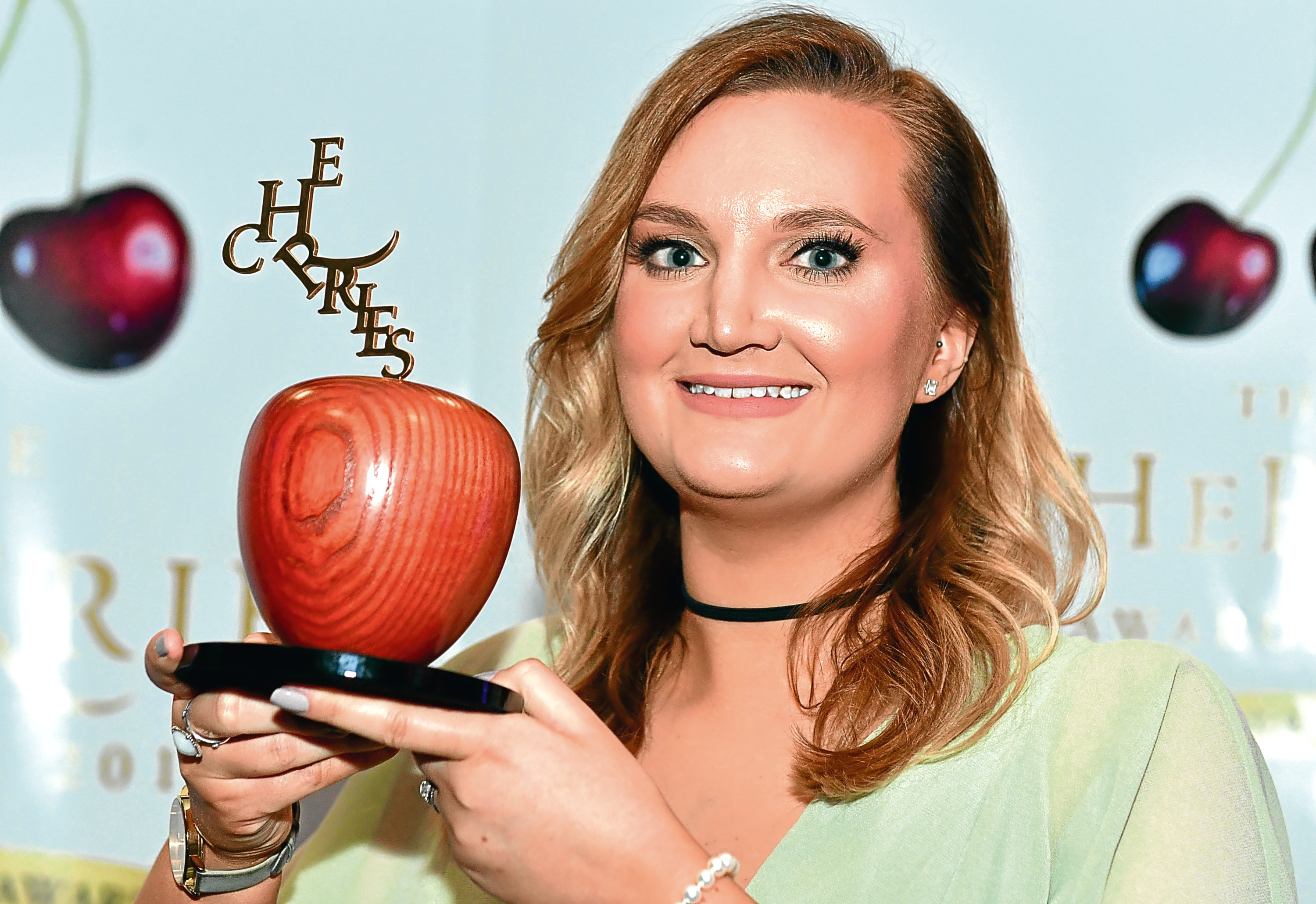 cHerRies Awards 2017 at the AECC.    

Awards ; 

Pictured - The Blossoming Award - Winner - Emily Duffield of TAQA Bratani Ltd.    

by Kami Thomson    01-06-17