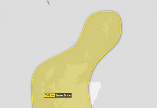 Heavy snow showers and hail to affect North of Scotland communities