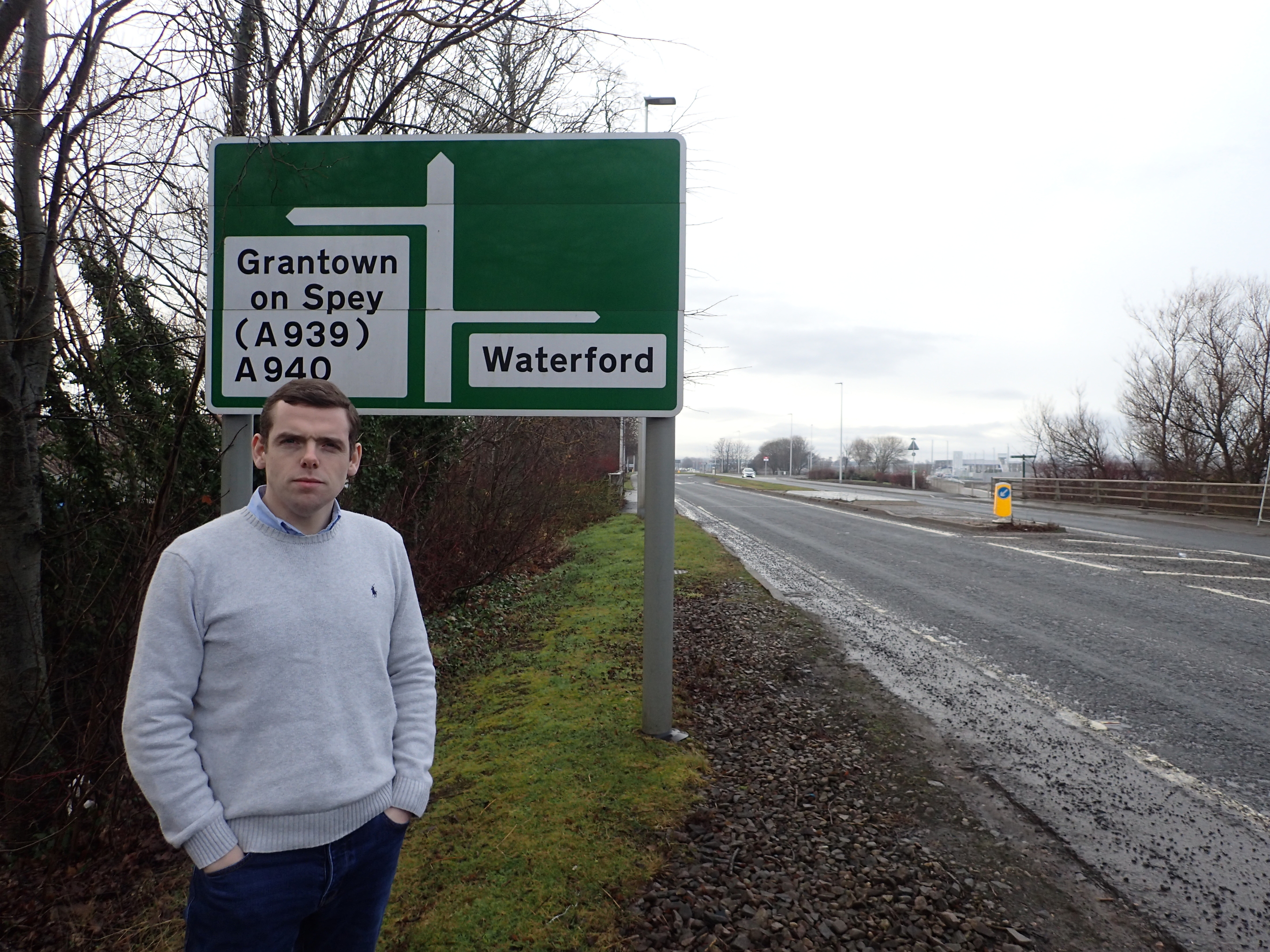 Moray MP Douglas Ross has asked Transport Scotland to consider changes to the signs.