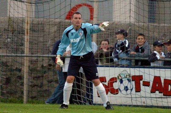 Billy Gordon in action for Fraserburgh.