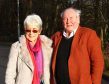 Councillors Elaine Robertson and Jamie MacGrigor on Kirk Road Dunbeg