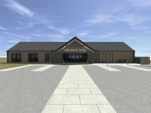 The proposed shop and information centre.