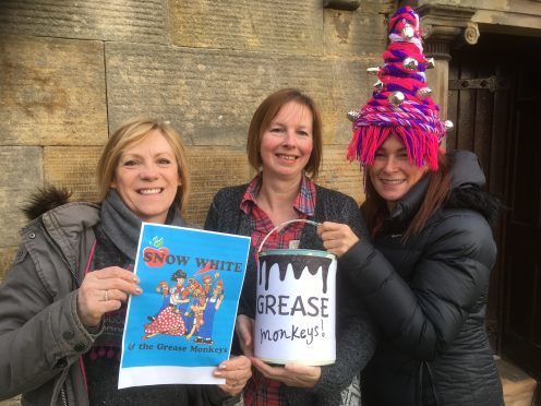 Organisers of the Hopeman pantomime: Ann Crossman, Kate Johnstone, Linda Walker.