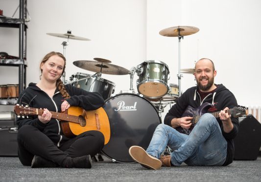 Abbie and Andy Thomas are musical instructors at Lossiemouth Entertainment Academy.