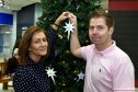 Louise Park and her partner Gary Hayes set up a special Christmas memory tree with funds going towards the ARCHIE foundation. Picture by Colin Rennie.