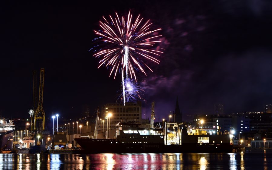 Midnight fireworks from HMT

Picture by KENNY ELRICK