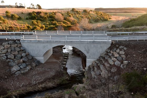 Construction of the new Denmill Bridge is now complete and the C67C Kinmuck Road has been reopened.

Picture by Kenny Elrick