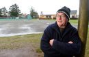 Picture by SANDY McCOOK    4th January '17
Highland Councillor Jim McGillivray on the Dornoch Schools Campus where there are plans to build a sports centre but which is currently stalled.