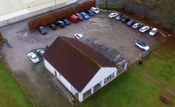 THE CAR PARK AT MINTLAW PAVILION