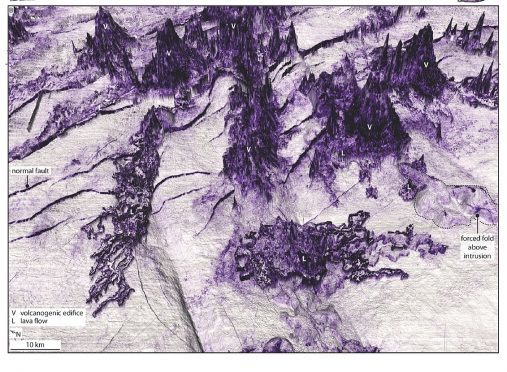 The "Tolkien-esque" seismic imaging revealed by Aberdeen University researchers in Australia.