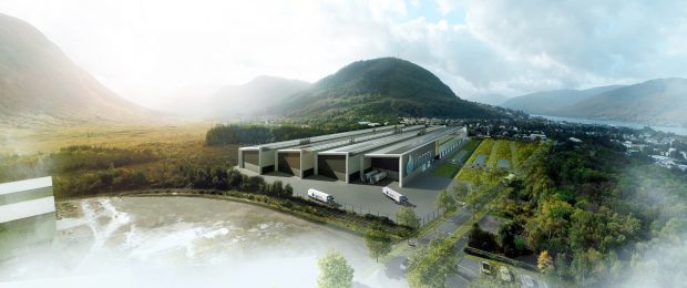Artist impression showing the planned wheels factory in Fort William