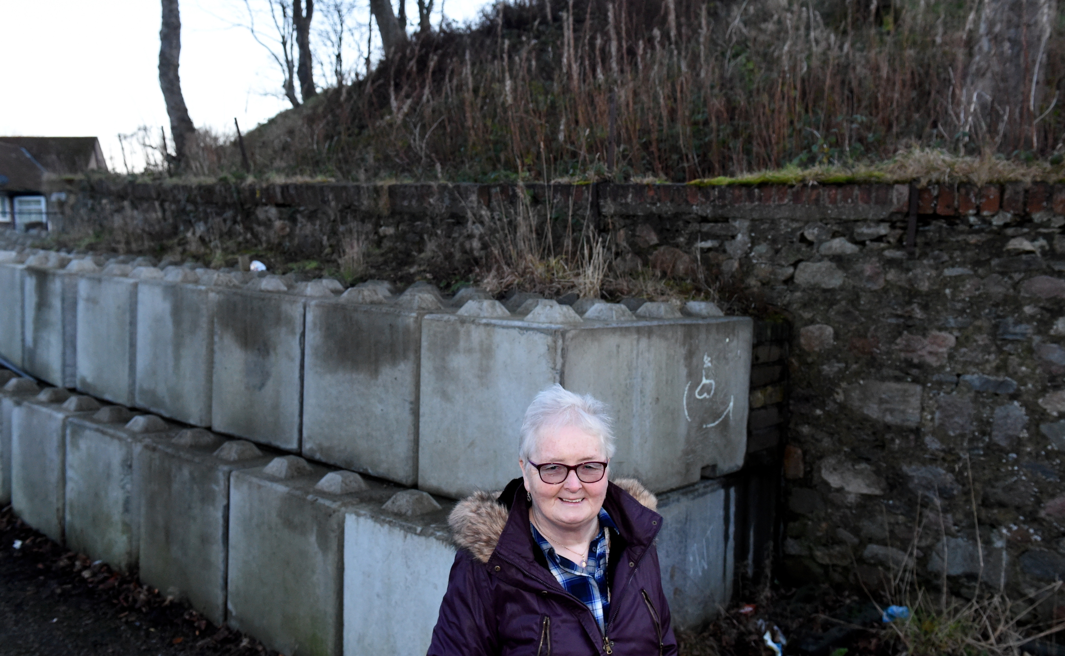 Councillor Yvonne Allan at the Motte monument, Baxter Place, Aberdeen. 
Picture by Jim Irvine