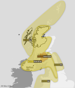 Police issue travel advice following weather warning