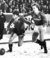 Aberdeen striker Eric Black and Rangers' Hugh Burns tussle for the ball at Pittodrie.
Aberdeen v Rangers 19th Feburary 1986