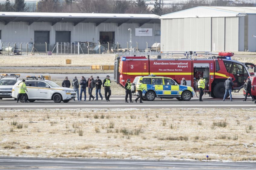 Emergency services "on standby" at north-east Airport