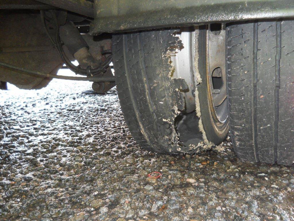 Highland police warning motorists of tyre blow-outs