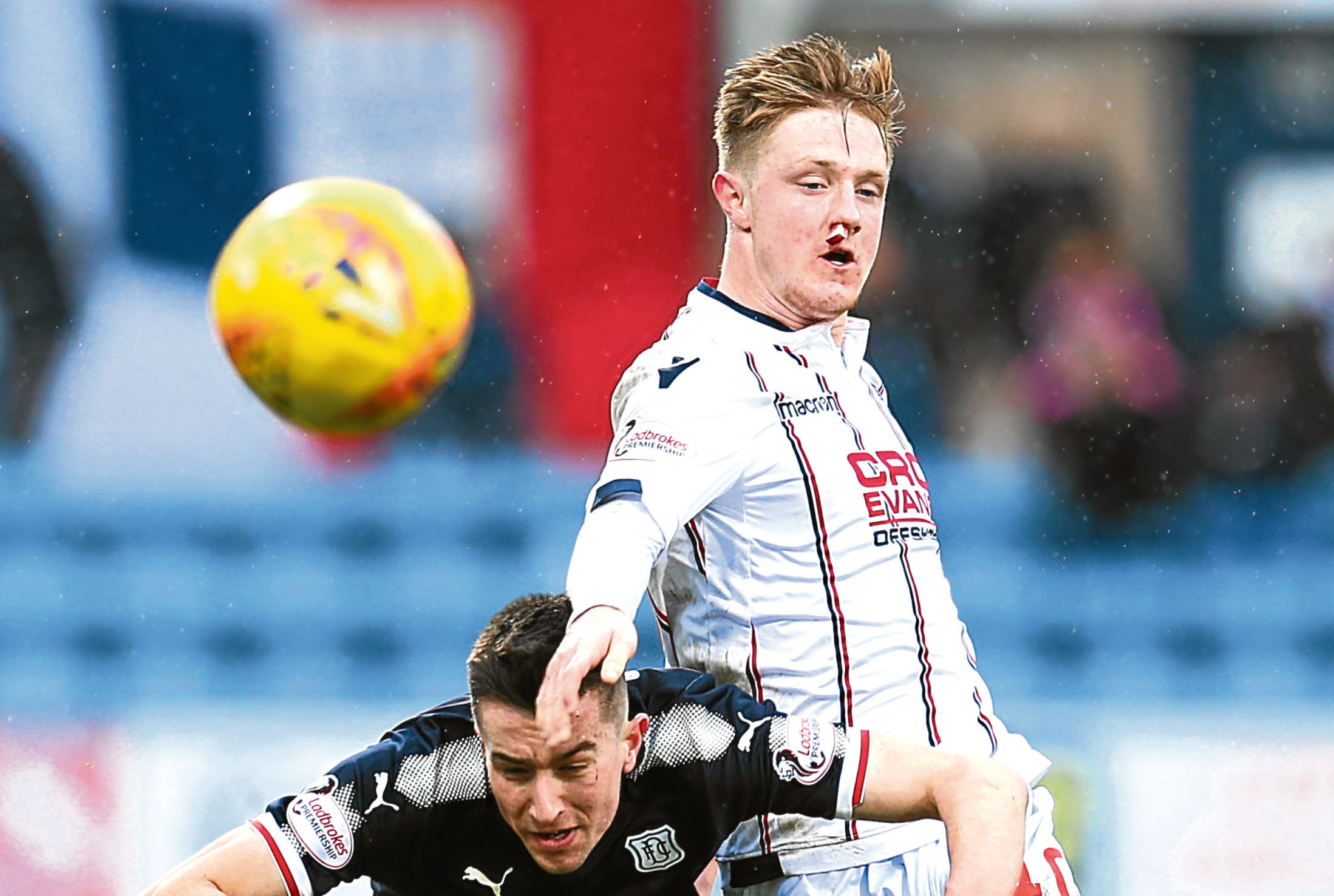Dundee's Cammy Kerr (left) and Davis Keillor-Dunn in action.