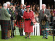 THE QUEEN WITH LORD LIEUTENANT ANGUS FARQUHARSON