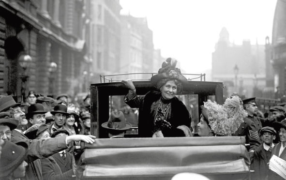 Undated file photo of founding member of the Women's Social and Political Union (WSPU) Emmeline Pankhurst leaving Bow Street after getting bail on a conspiracy charge in 1912. The Representation of the People Act, passed on February 6 1918, gave certain women over the age of 30 a vote and the right to stand for Parliament. PRESS ASSOCIATION Photo. Issue date: Saturday February 3, 2018. See PA story POLITICS Votes. Photo credit should read: PA Wire