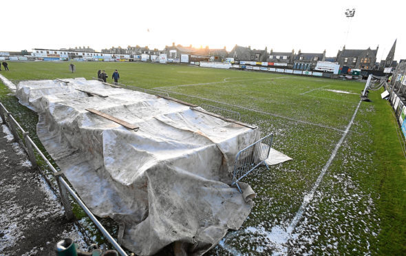 Pictured is the pitch at Bellslea Park Fraserburgh.
Picture by Chris Sumner
19/1/18