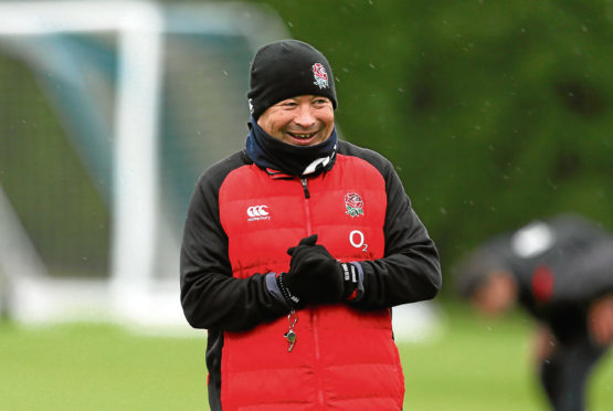 England coach Eddie Jones during the training session at Latymer Upper School, London. PRESS ASSOCIATION Photo. Picture date: Wednesday February 14, 2018. See PA story RUGBYU England. Photo credit should read: Steven Paston/PA Wire. RESTRICTIONS: Editorial use only, No commercial use without prior permission.