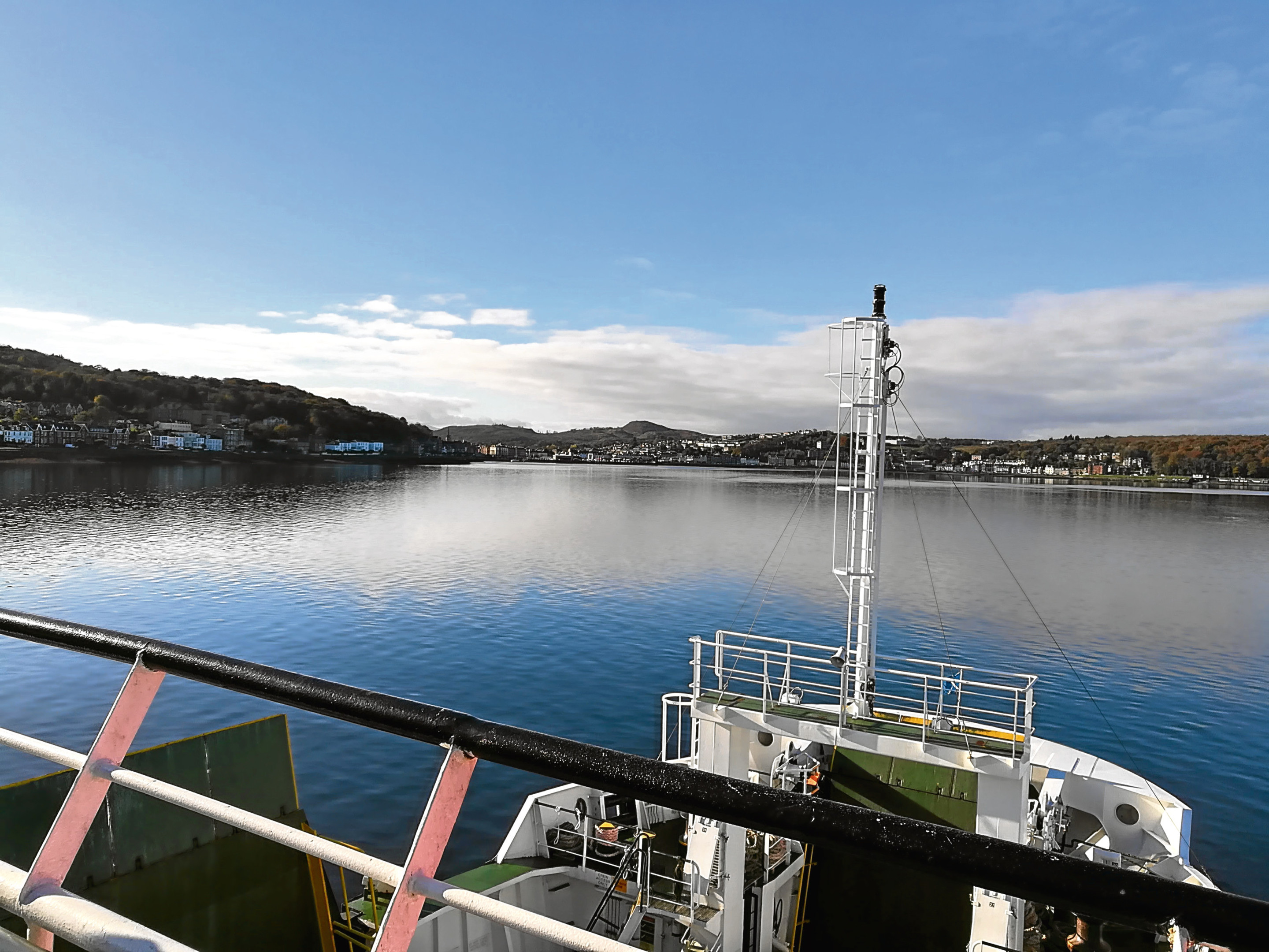 Arriving in Rothesay on the ferry having spotted porpoises on the short journey over