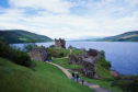 Urquhart Castle at Loch Ness Scotland