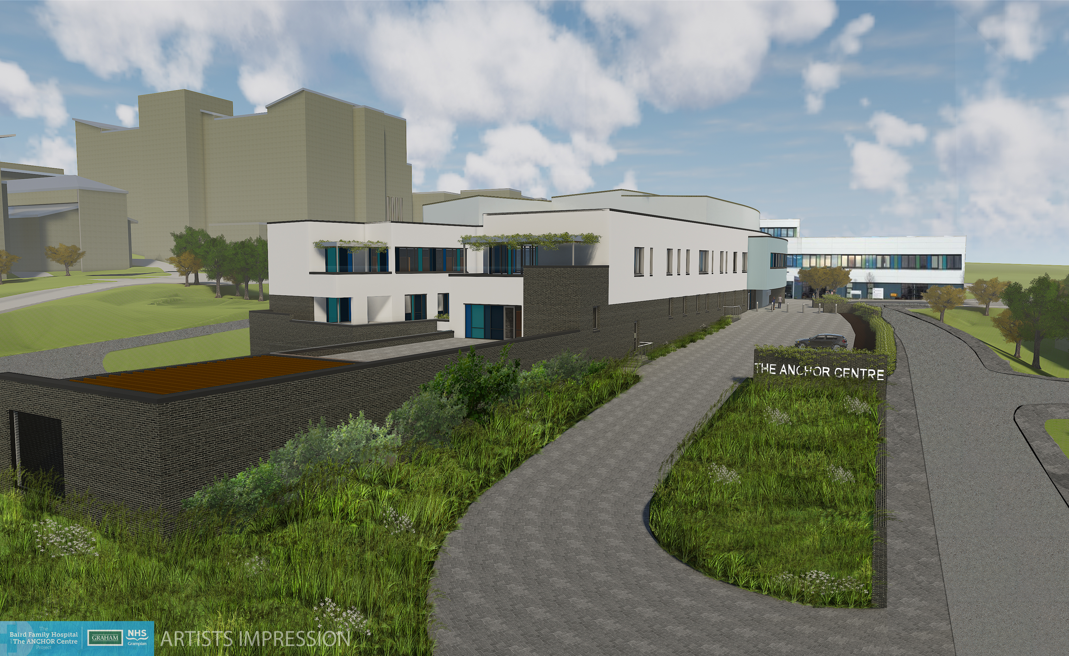 An artist's impression of the new ANCHOR Centre planned for the Foresterhill Health Campus.